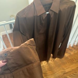 Gucci men’s cotton button down shirt